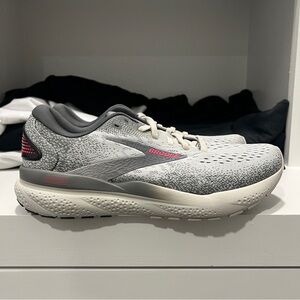 Brooks Womens Ghost 16 1204071B006 Gray Running Shoes Sneakers Size 10B